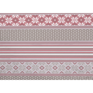 Parure Copripiumino in 100% Cotone Made In Italy Norvegia Rosso