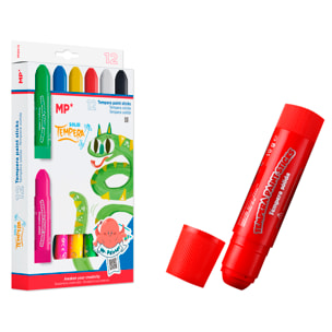 TÉMPERA SÓLIDA 12 Uds.10 gr