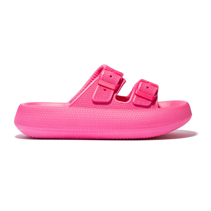 Sandali aperti con fibbia, colore rosa