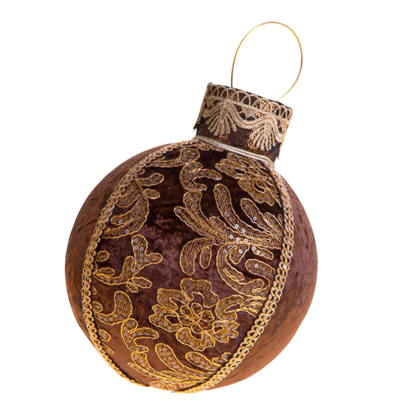 Sfera con decoro - Pezzi 1 - MARRONE - Bianchi Dino SpA
