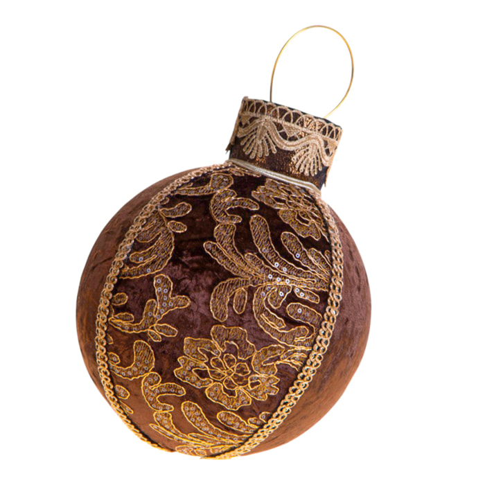 Sfera con decoro - Pezzi 1 - MARRONE - Bianchi Dino SpA