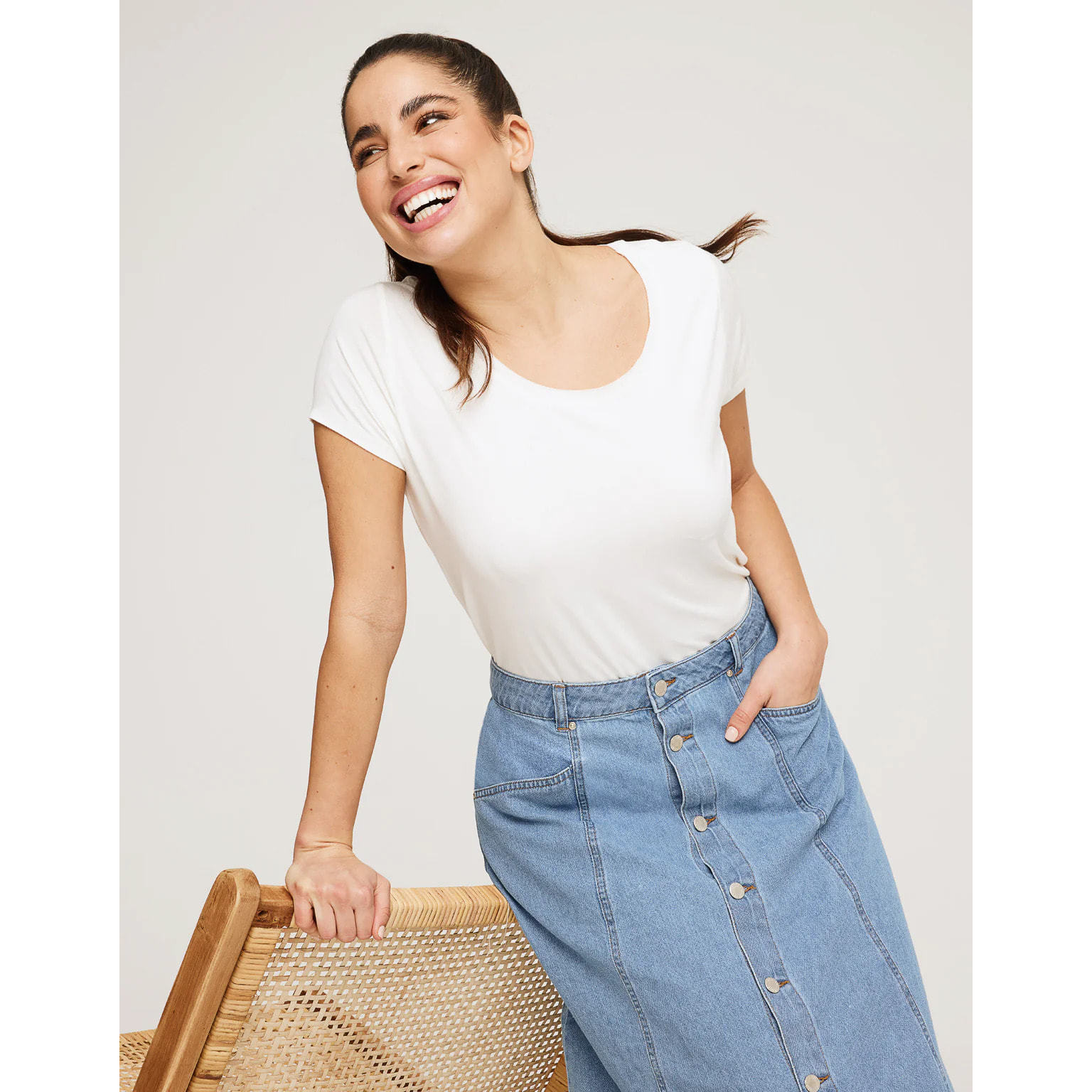 Falda Larga Denim - Jorta