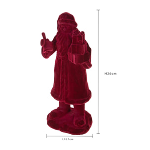 Babbo natale con pacco dono - Pezzi 2 - ROSSO - Bianchi Dino SpA