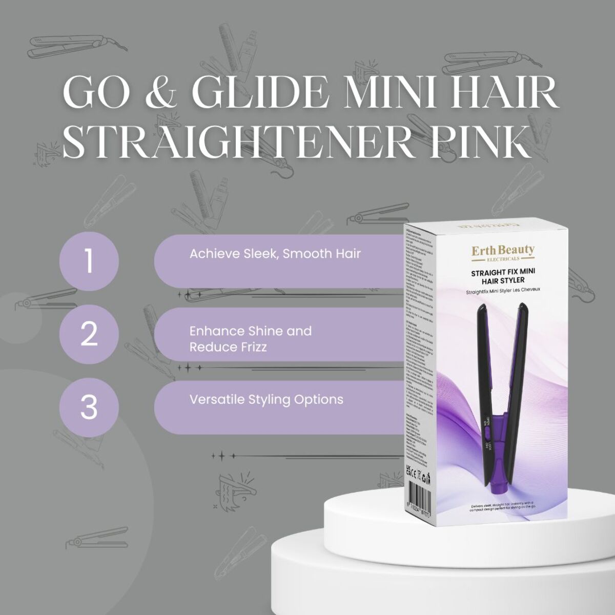 Straight Fix Mini Hairstyler Negro