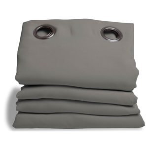 Rideau Phonique Occultant et Thermique 'MOONDREAM' - Gris