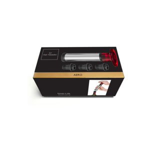 Aero - Bomba de vacío para vino con 3 tapas