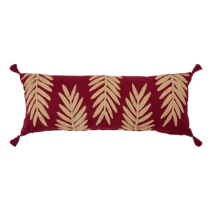 Coussin brodé "Yucatan" violet 30x80cm