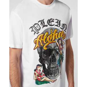 PHILIPP PLEIN Camiseta de cuello redondo y manga corta HAWAII
