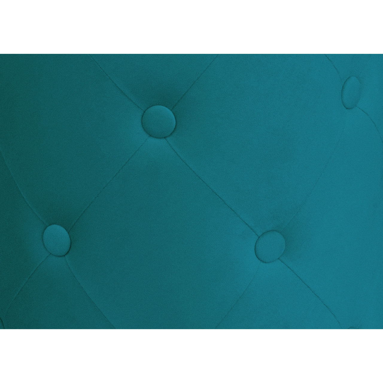 Pouf Poggiapiedi Rotondo Seduta In Velluto Velvet Chic Petrolio