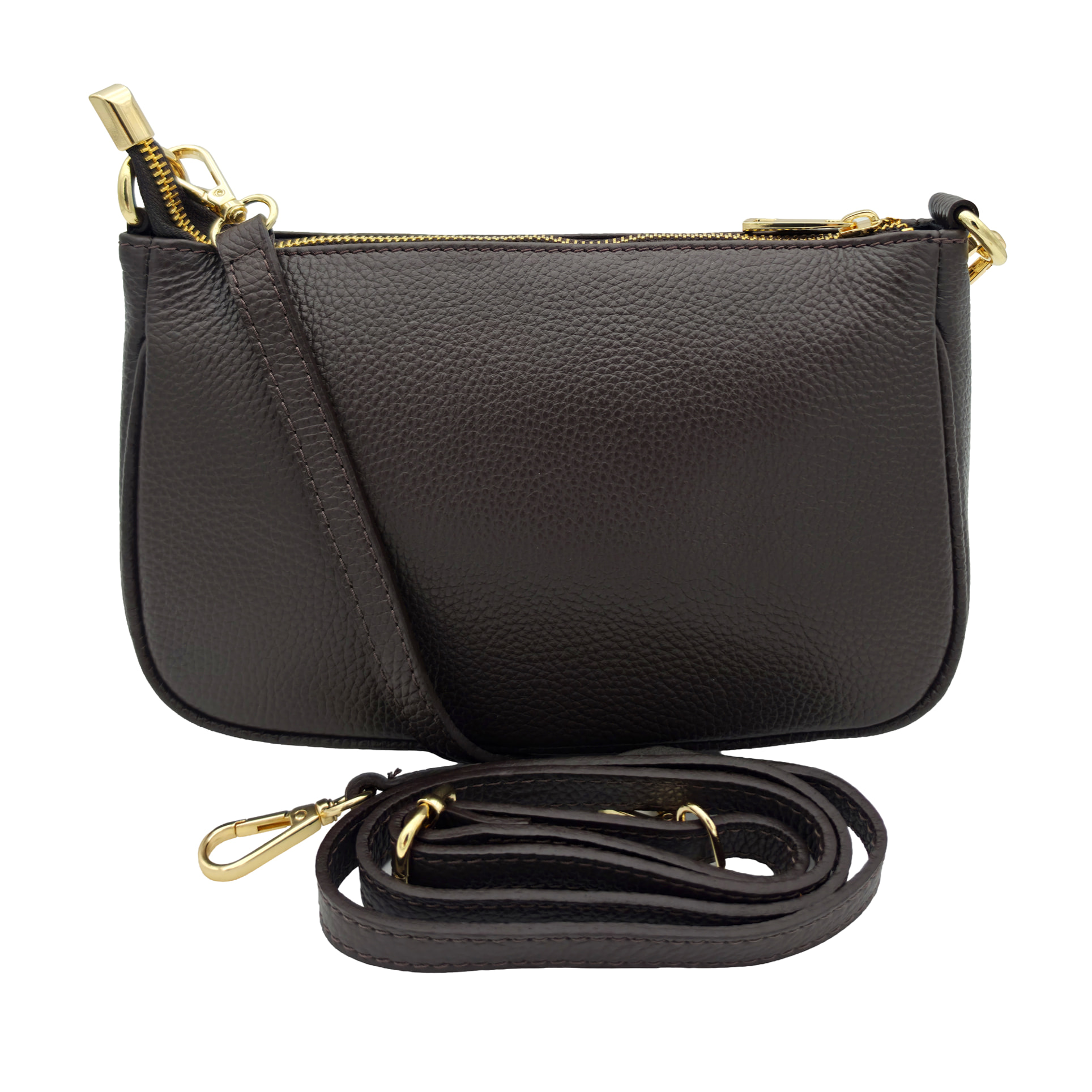 Borsetta a Tracolla Clutch in Vera Pelle Made in Italy