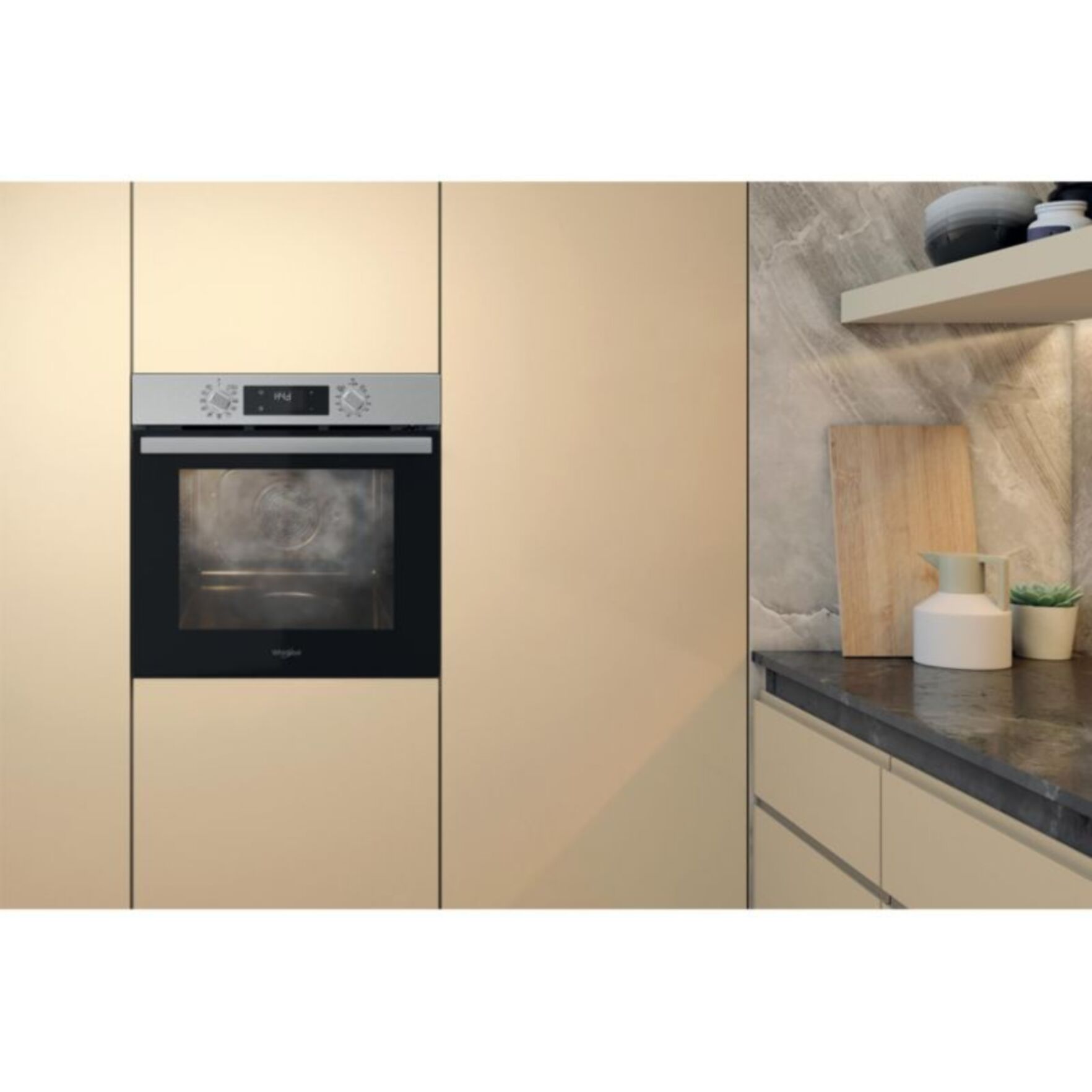 Four encastrable WHIRLPOOL OMR58RR1X - Pyrolyse - Chaleur pulsée - Rails télescopiques - Ajout Vapeur - Inox Anti-traces