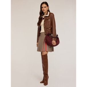 Motivi - Giacca in tessuto spalmato con tasche - Marrone