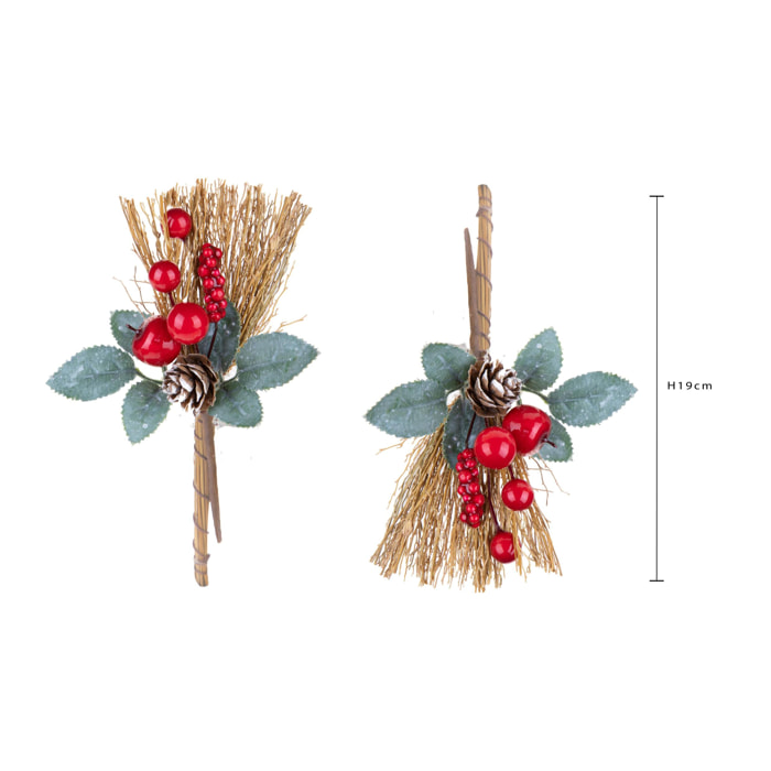 Scopetta natalizia - Pezzi 12 - 9xH19x11cm - Bianchi Dino SpA