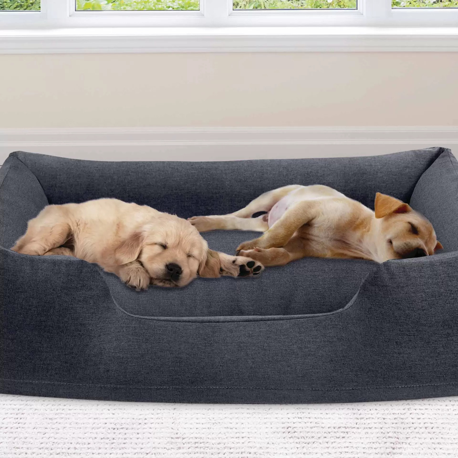 Intex 48702NP - Cuccia Gonfiabile per Cani, con Mini Pompa Manuale, 97x74x23 cm, Peso Massimo 22,7 kg