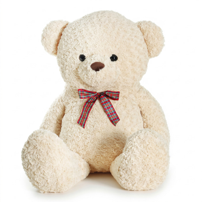 Orso di peluche gigante in poliestere - CREMA