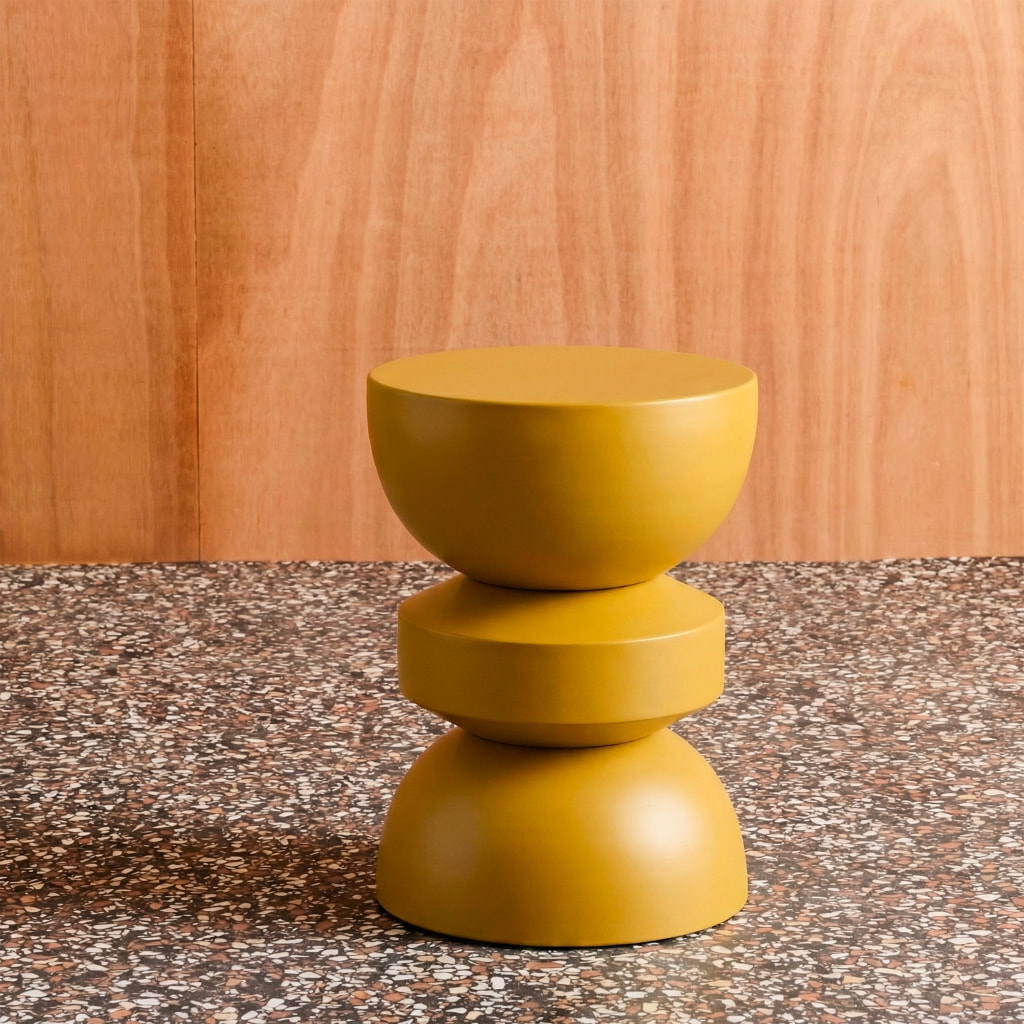 Table d'appoint, bout de canapé, table de chevet métal Ø32 x H43,5cm ASSA