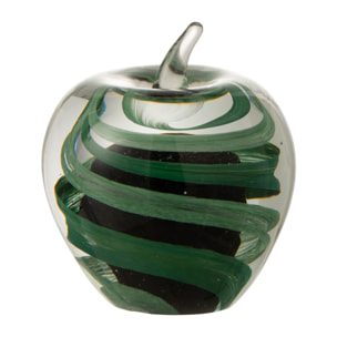 J-Line presse-papier Pomme - verre - vert - small