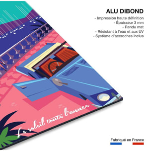 Tableau cote d'azur du soleil toute l'année  Tableau alu Dibond