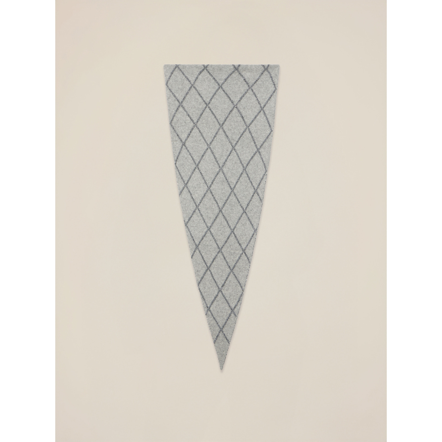 Oltre - Bufanda con bordado lurex - Gris