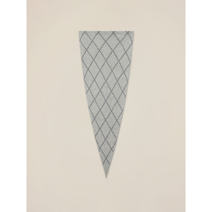 Oltre - Bufanda con bordado lurex - Gris