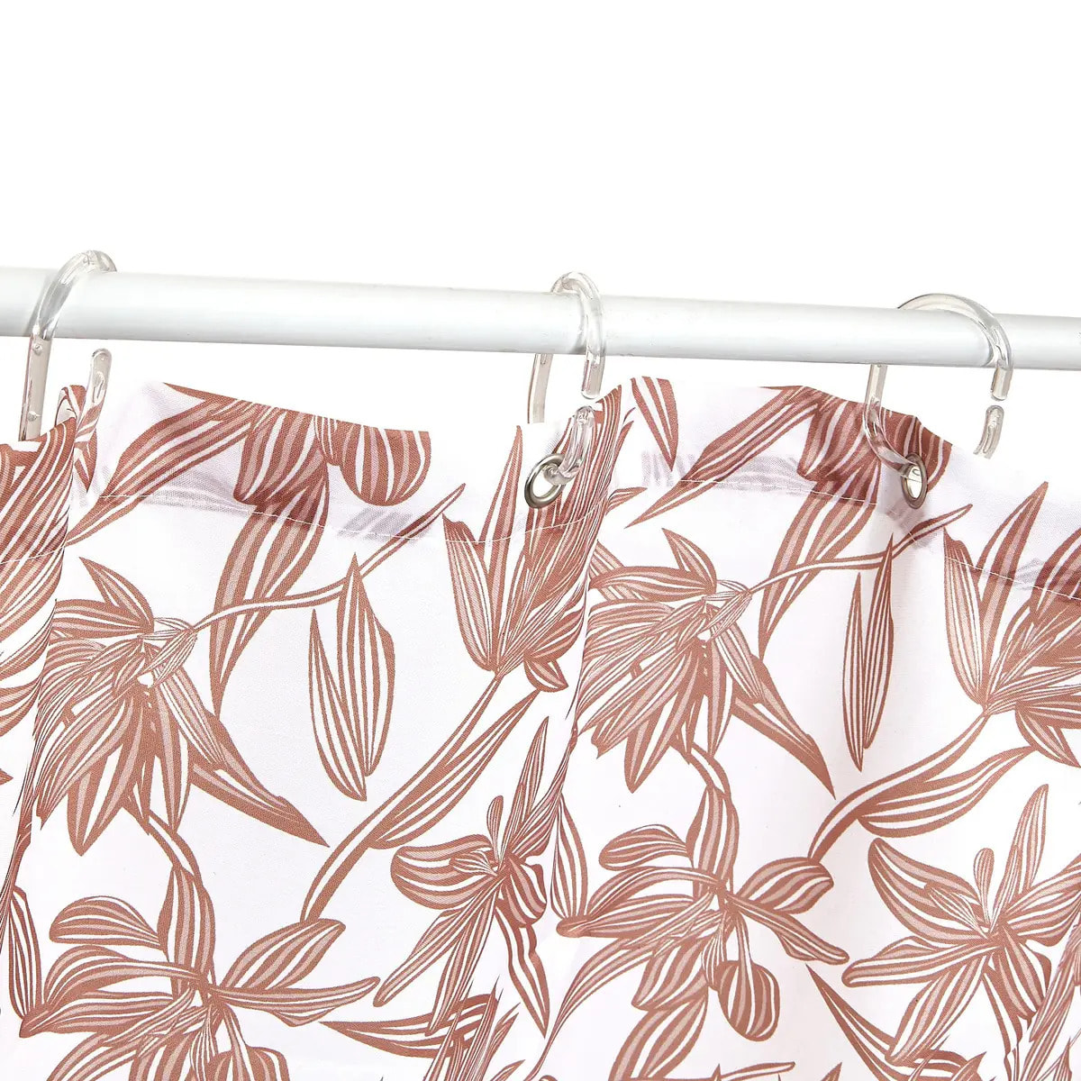 Rideau de douche Bloom rectangulaire 180x200cm rose