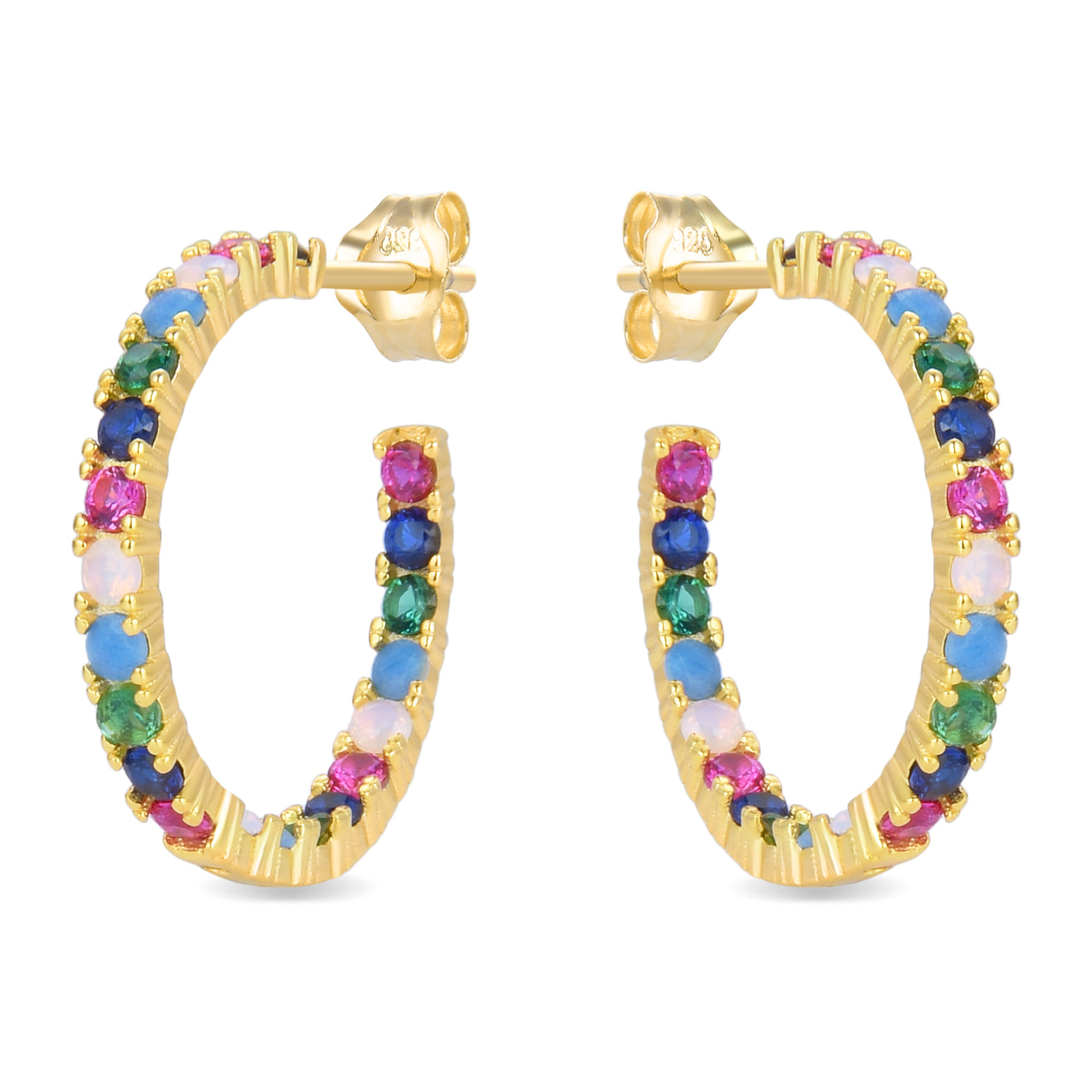 Pendientes Azarlo acabado oro amarillo 18k