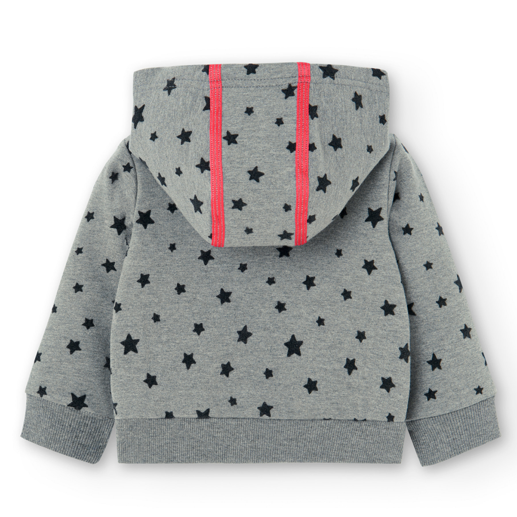 Chaqueta felpa estrellas de bebé niña