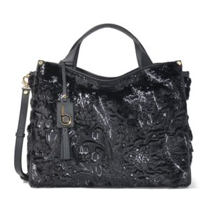 Borsa a mano  da donna In Poliuretano, Acrilico e Lana Prodotto artigianale 9x0x9 cm