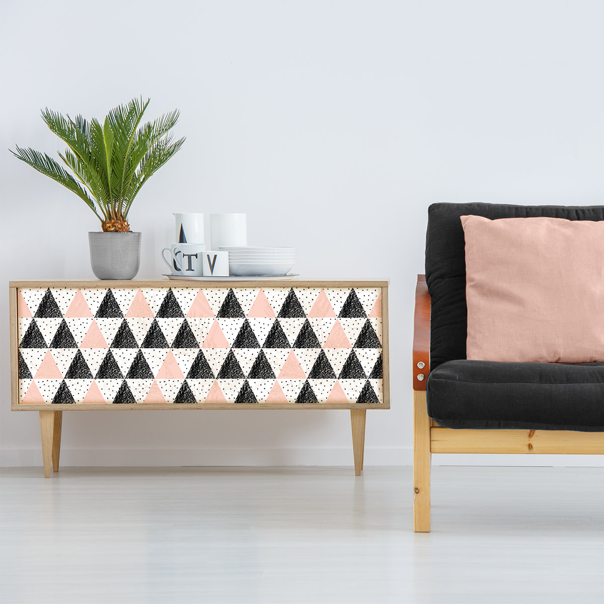 Sticker meuble scandinave faggeq 60 x 90 cm