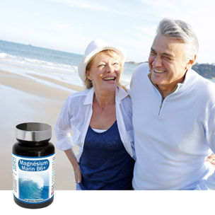 NUTRI EXPERT - Magnésium Marin B6+ - Complément Alimentaire à Base de Magnésium + Vitamine B6 + Mélisse - Favorise l'Équilibre du Système Nerveux et le Bien-Être - Réduit la Fatigue - Lot de 2 produits