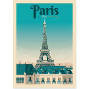 Affiche - Paris - Olahoop Travel Posters