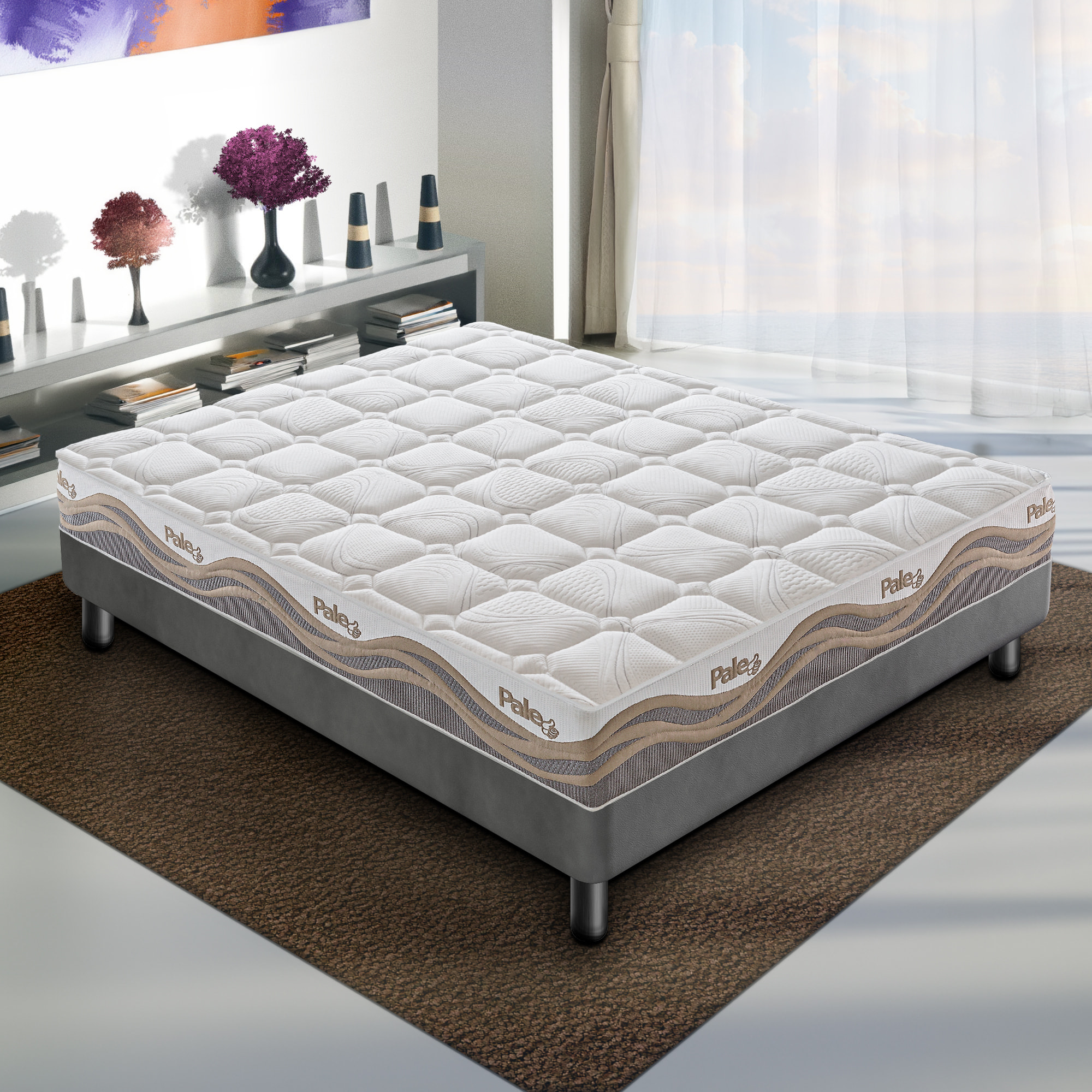 Materasso 135x190 800 Molle Insacchettate e Memory Foam - Memory Foam 5 cm