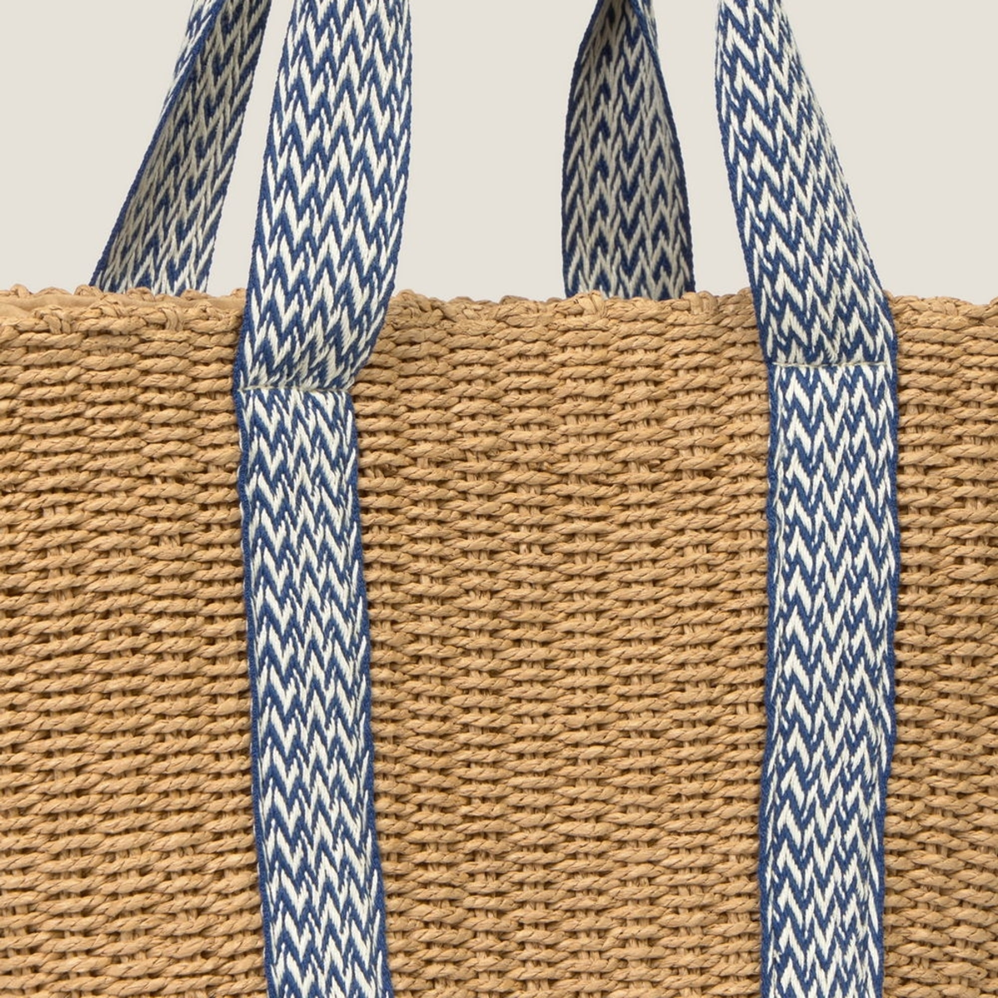 Bolso de playa efecto rafia Ramona color marfil natural Papel