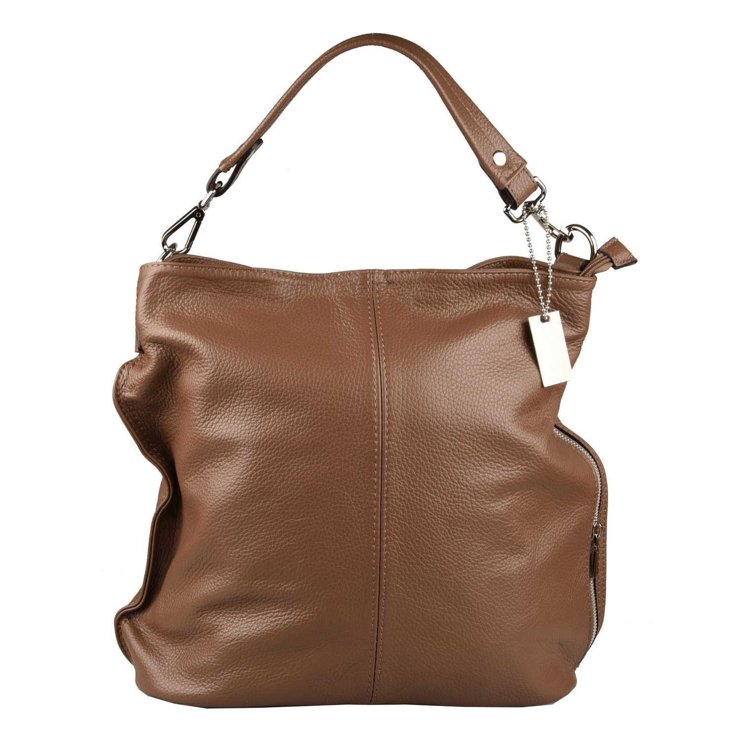 Borse Donna colore Marrone-in pelle Made in Italy L31 cm X W32 cm X H16 cmcm