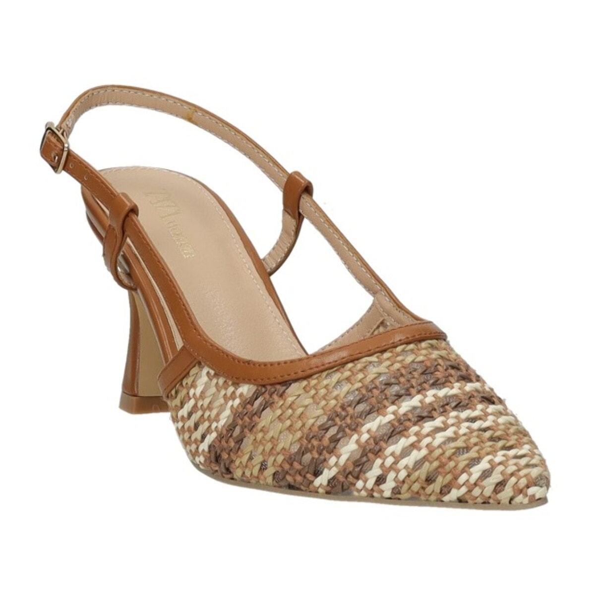 Décolleté sling back Donna Tata Italia Marrone