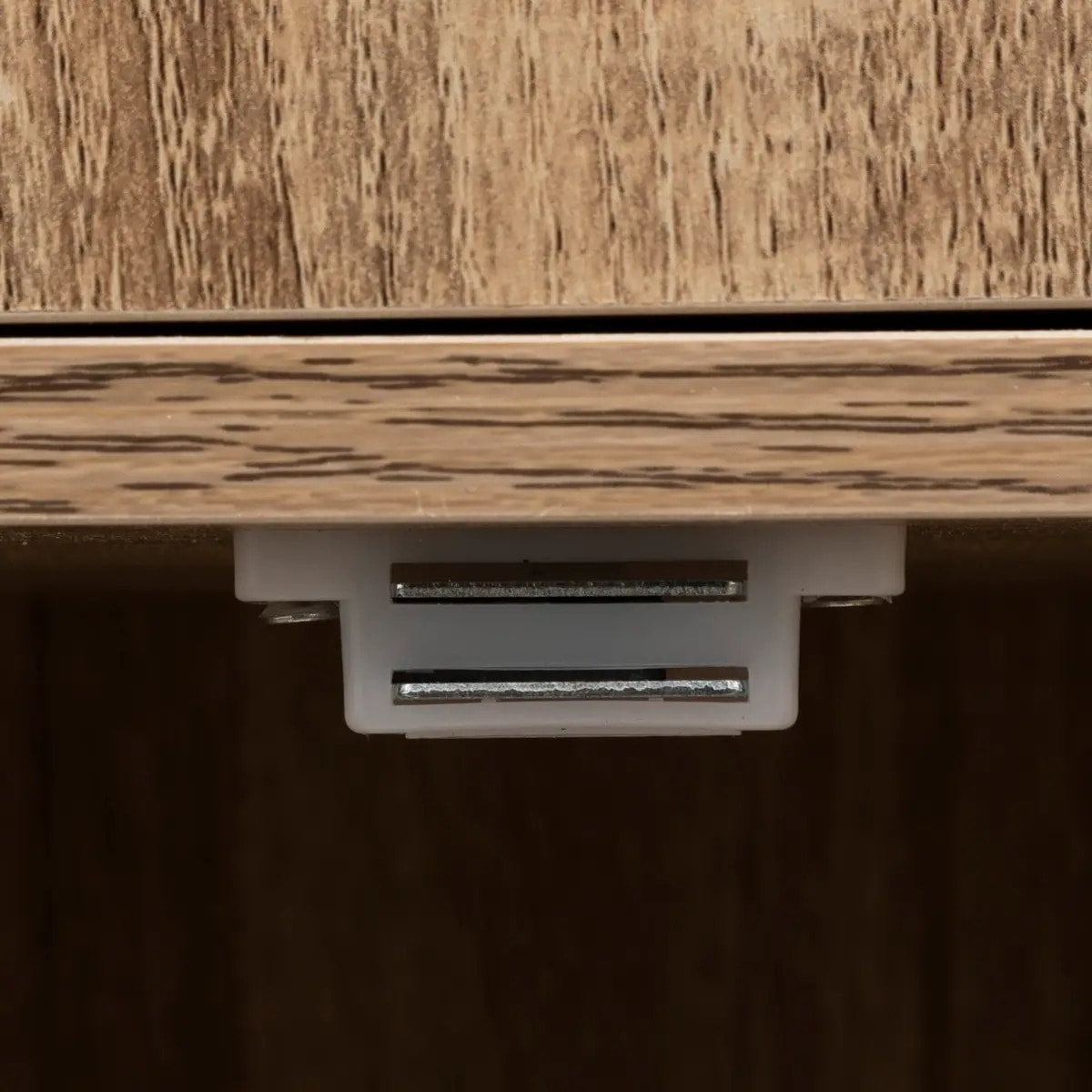 Étagère 3 cases avec portes "Mix N' Modul" effet chêne naturel