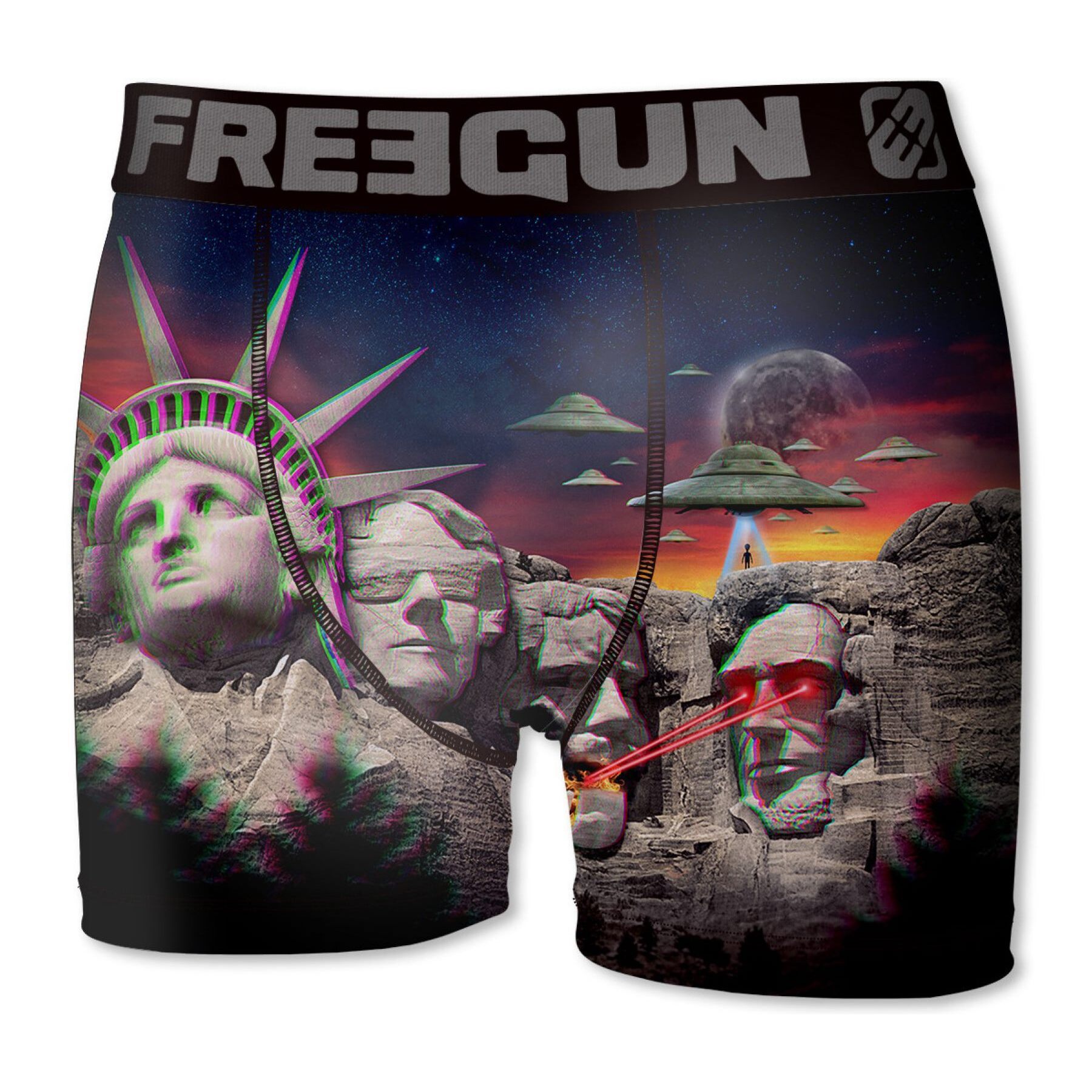 calzoncillo boxer freegun modelo deeprocks para niño negro