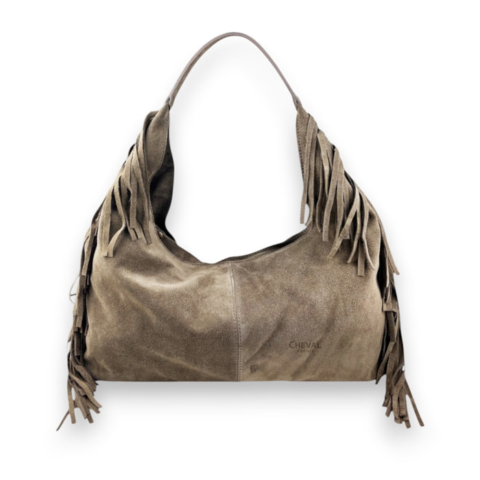Borsa a Spalla Cheval Firenze Belen Suede Taupe