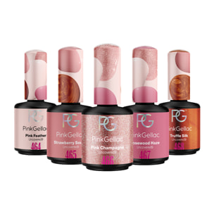 Set vernis semi-permanent - Uncovered9 - 5x 15 ml