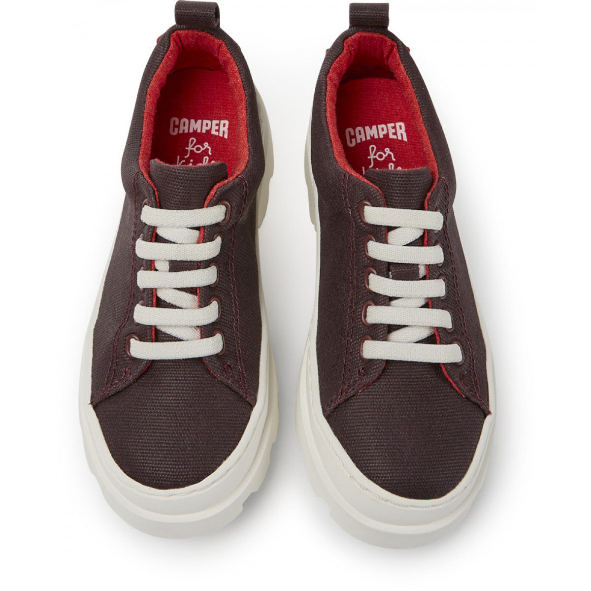 CAMPER Sapo Garnet/Brutus Houston - Sneakers Zapatillas Burdeos Infantil Unisex