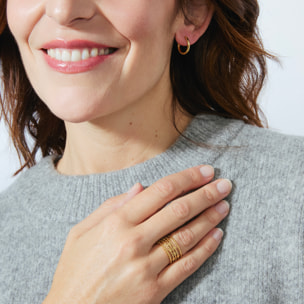 Anillo acabado en oro amarillo de 18K