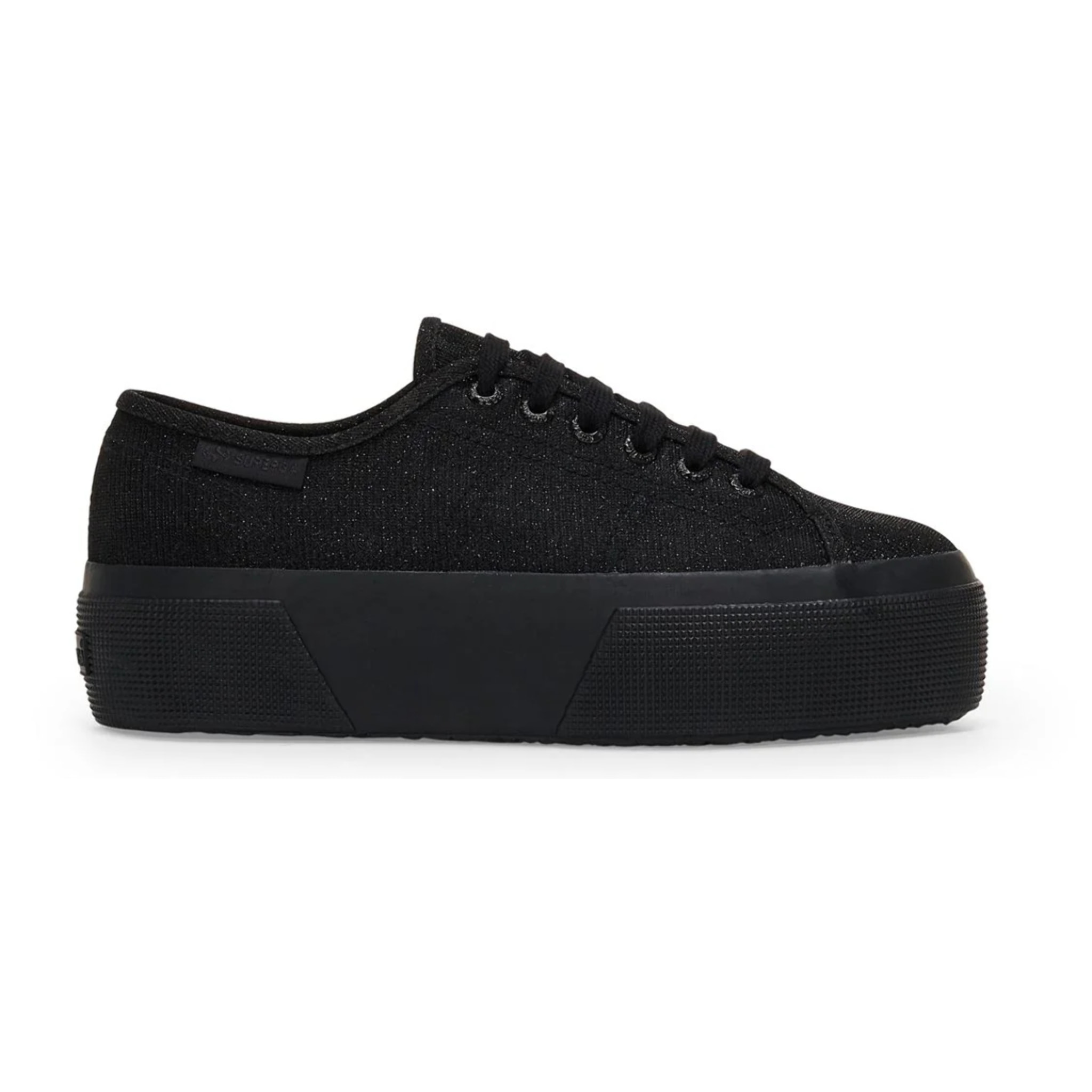 Superga - Scarpe da donna Donna Nero - 3790 Platform Jersey Lame Leggera