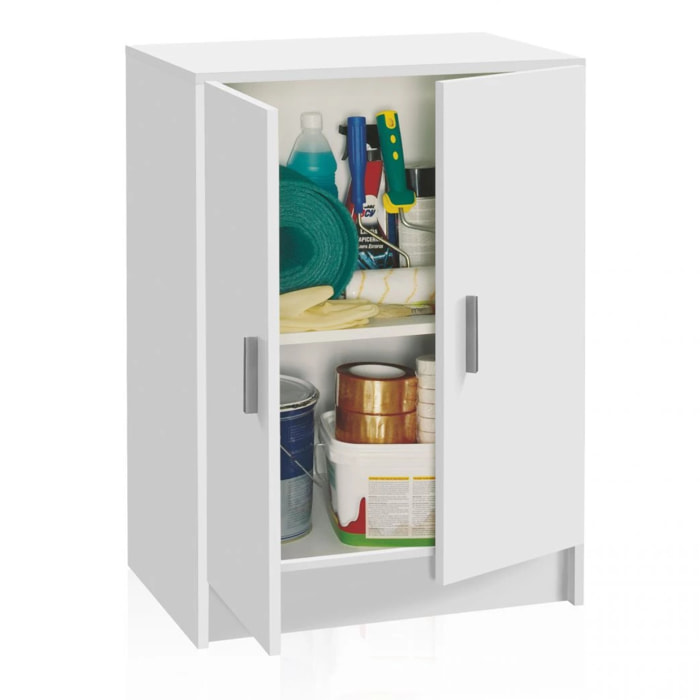 Armario Multi Useful Low 2 Puertas Blanco