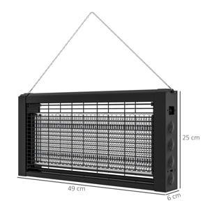 Lampe LED anti insectes - destructeur d'insectes - à poser ou à suspendre - usage intérieur