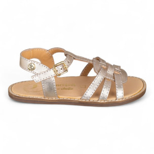 SANDALIA BAREFOOT PIEL CHETTO ORO