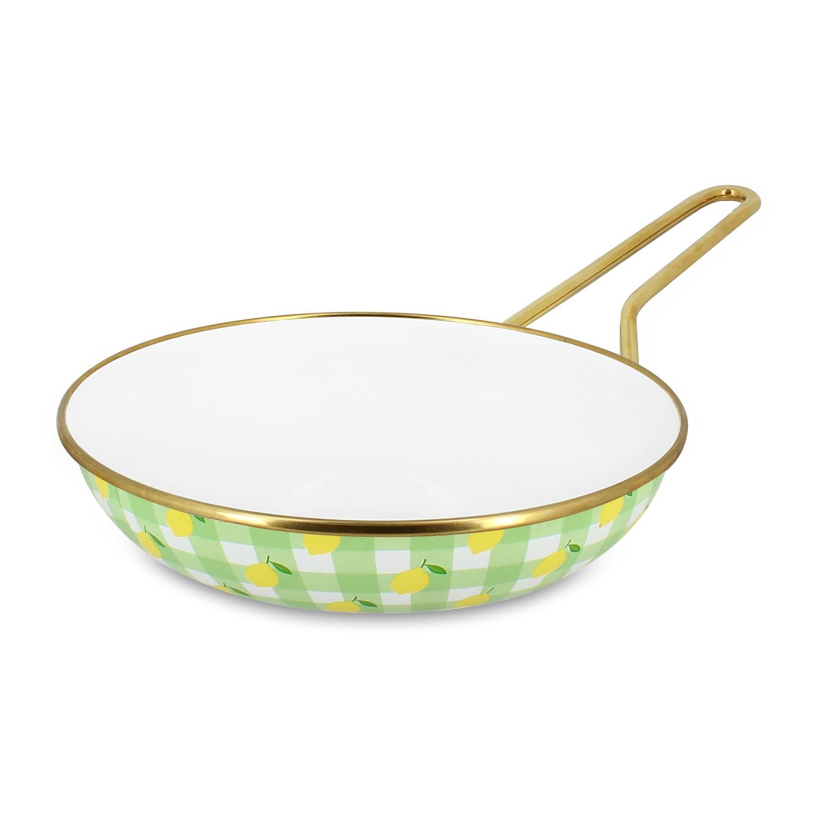 Poêle 20cm en acier émaillé avec motif citron - tous feux VICHY