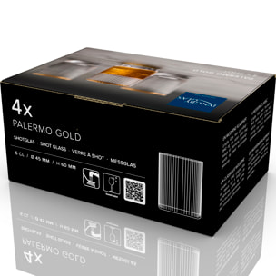Verre à shot Palermo Gold