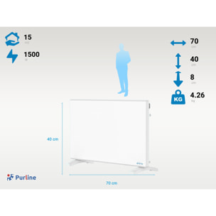 Panel radiador con control digital PANEL S1500 PURLINE 1500 W
