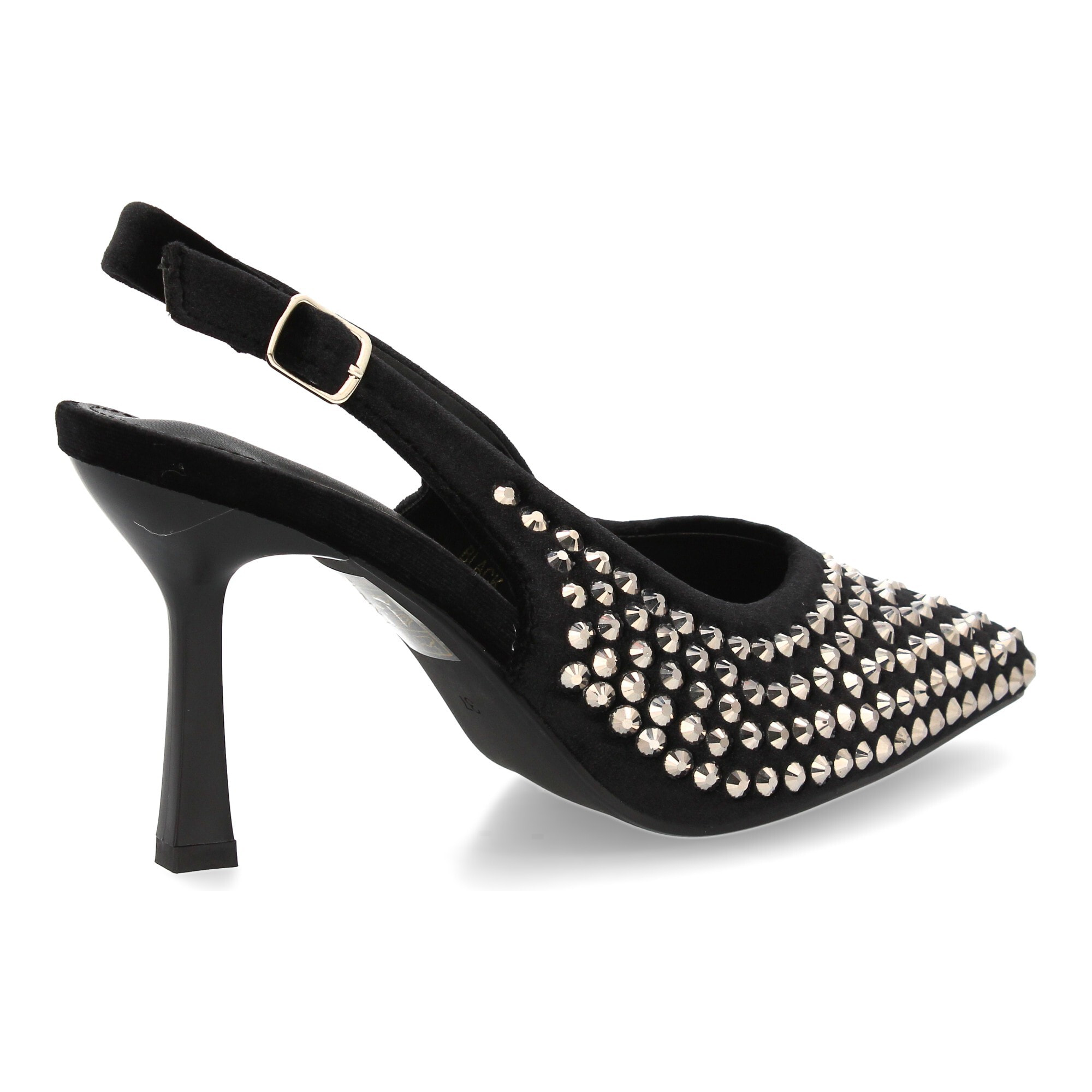 Zapato de salón punta fina y pedrería