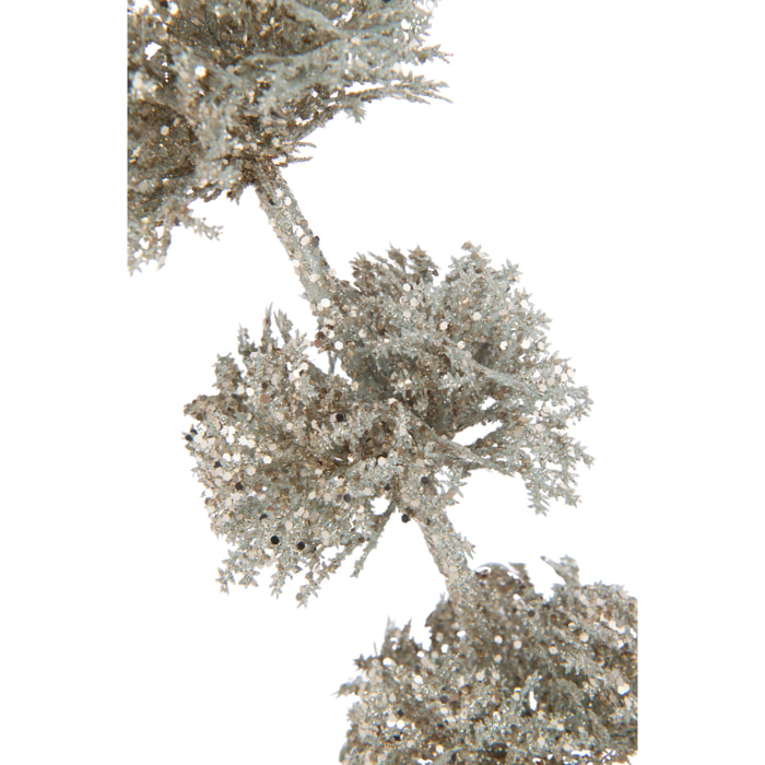 J-Line décoration Branche Clochettes D'irlande + Paillettes - plastique - vert clair - 12 pcs